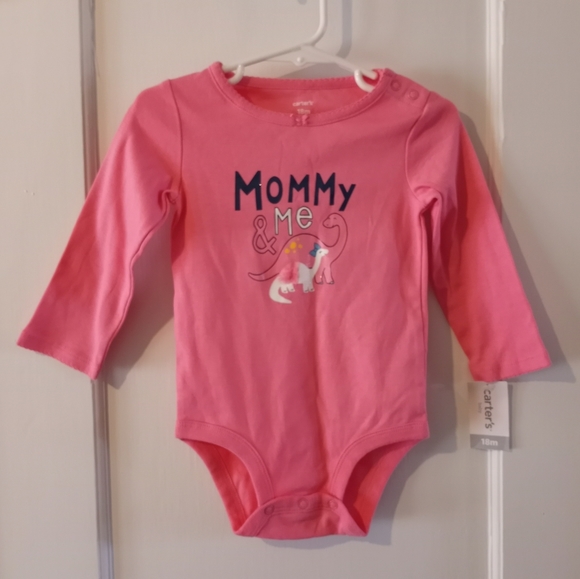 Carter's Mommy & Me Infant Girls Dinosaur Bodysuit Nwt 18 months - Picture 1 of 9